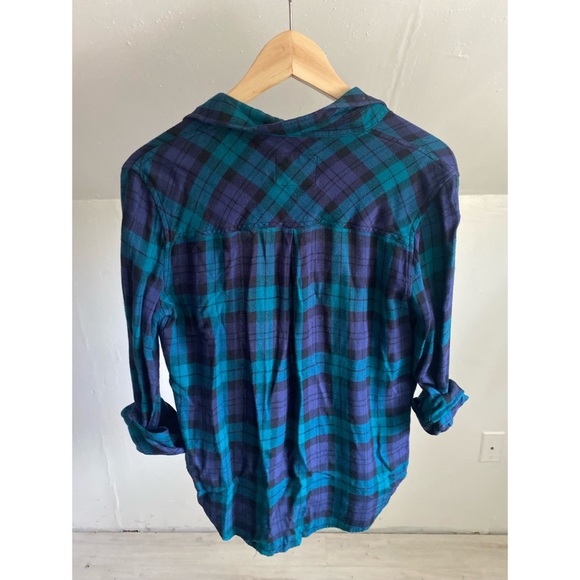 Rails Hunter Plaid Shirt in Blackberry Teal - Picture 5 of 8